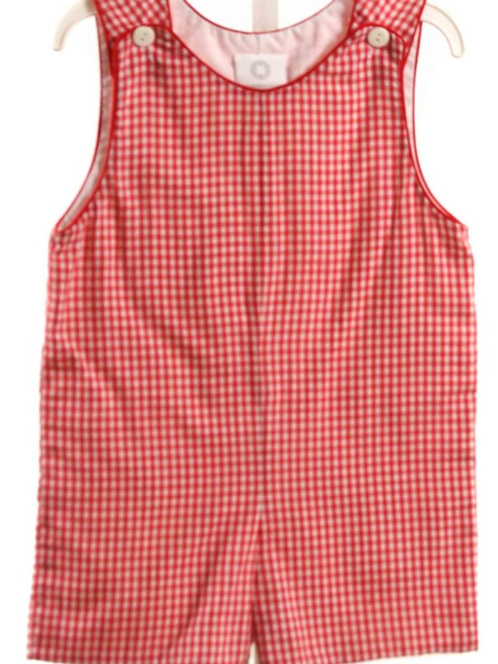 The proper peony boys 24 months american pat gingham romper red TPP white checke